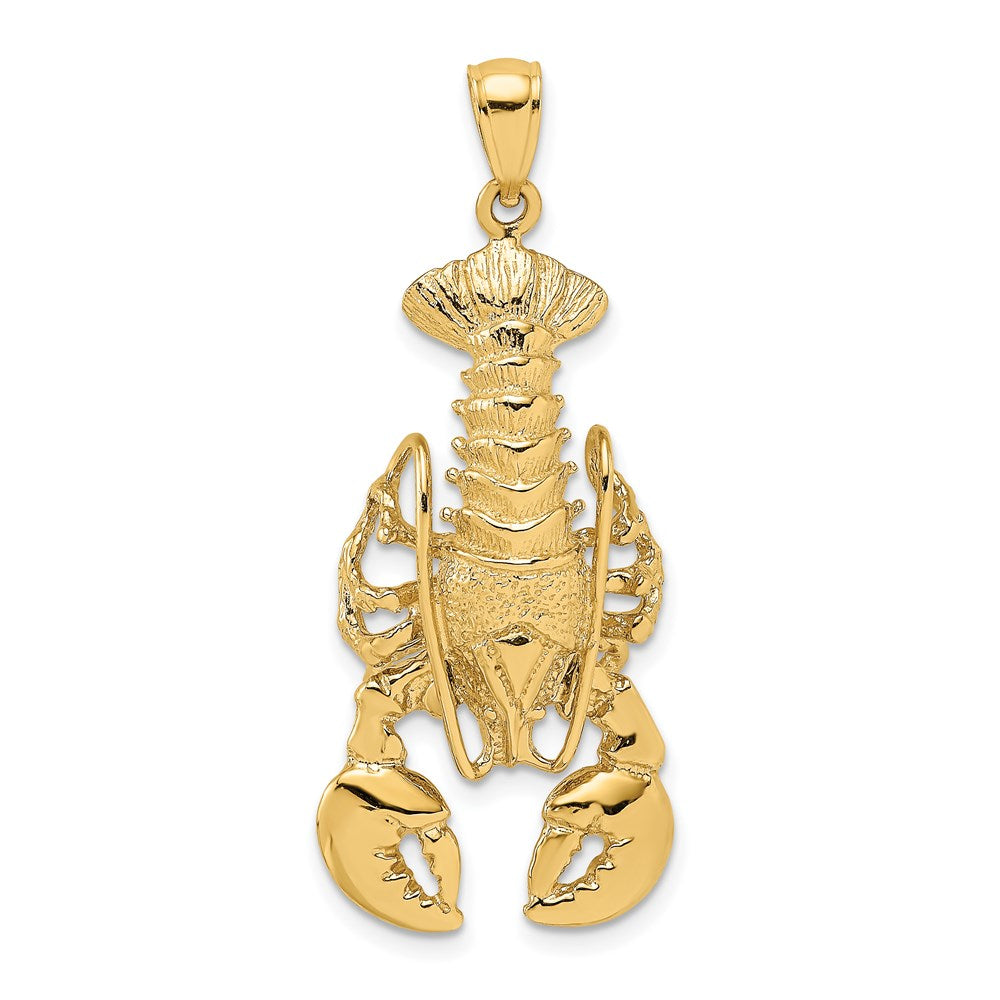 14k Yellow Gold Moveable Lobster Charm