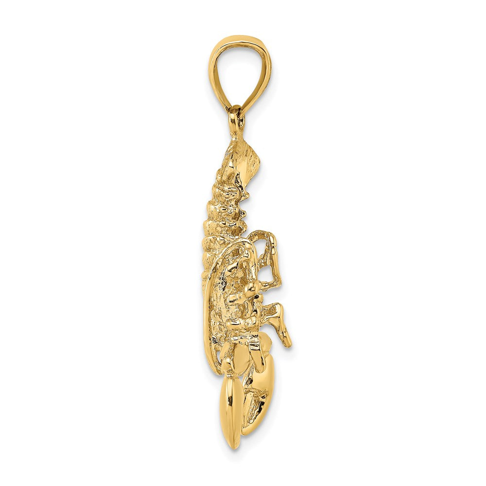 14k Yellow Gold Moveable Lobster Charm