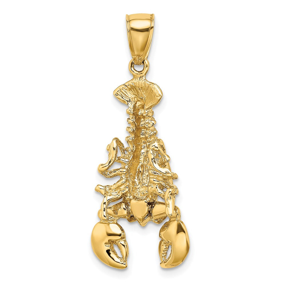 14k Yellow Gold Moveable Lobster Charm