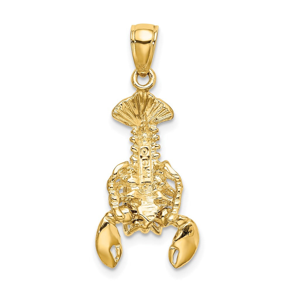 14k Yellow Gold Moveable Lobster Charm