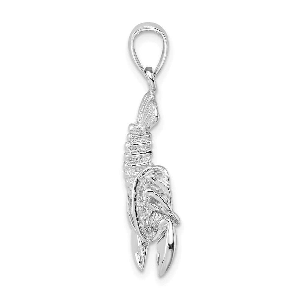 14k White Gold Moveable Lobster Charm