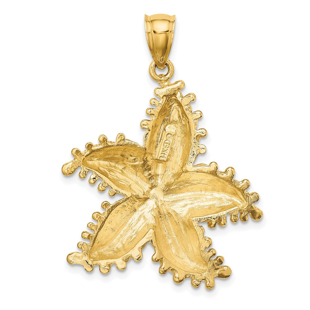 14k Yellow Gold Starfish Charm