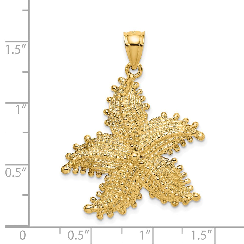 14k Yellow Gold Starfish Charm