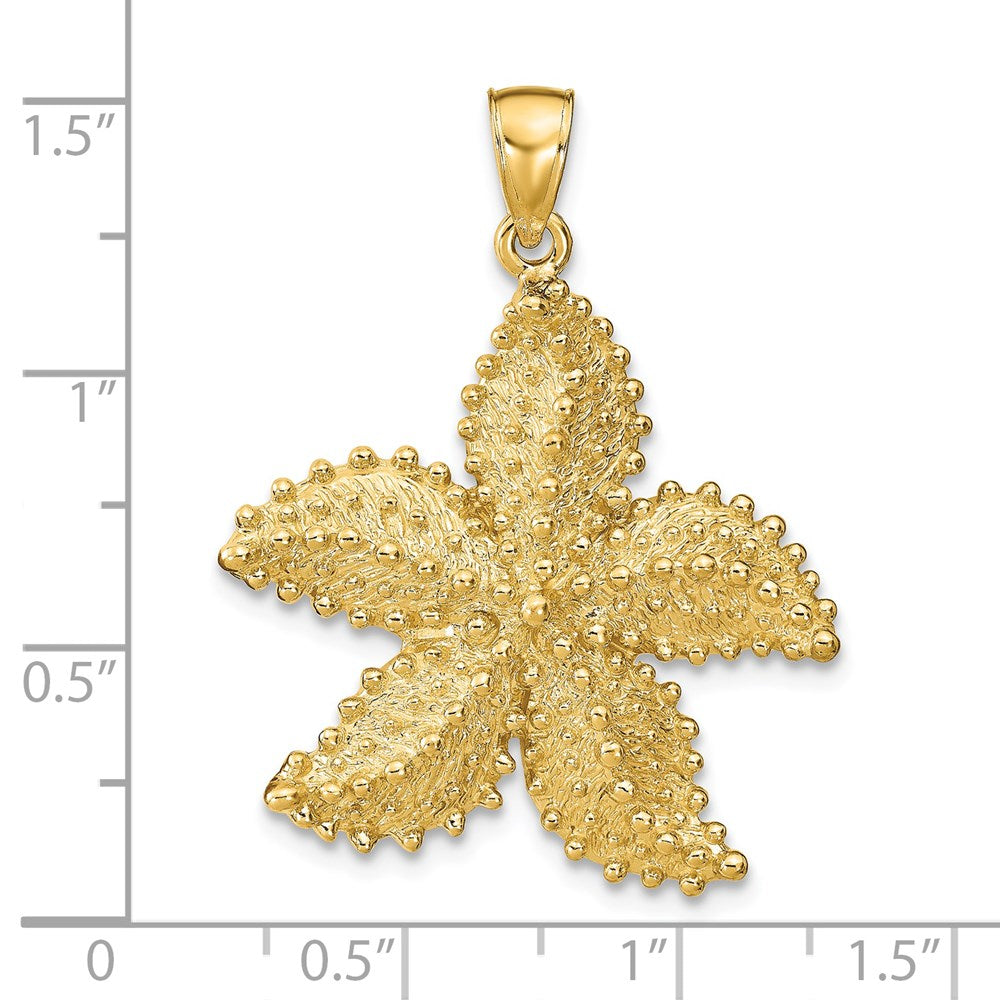 14k Yellow Gold Starfish Pendant