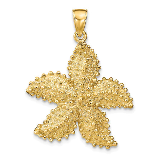 14k Yellow Gold Starfish Pendant