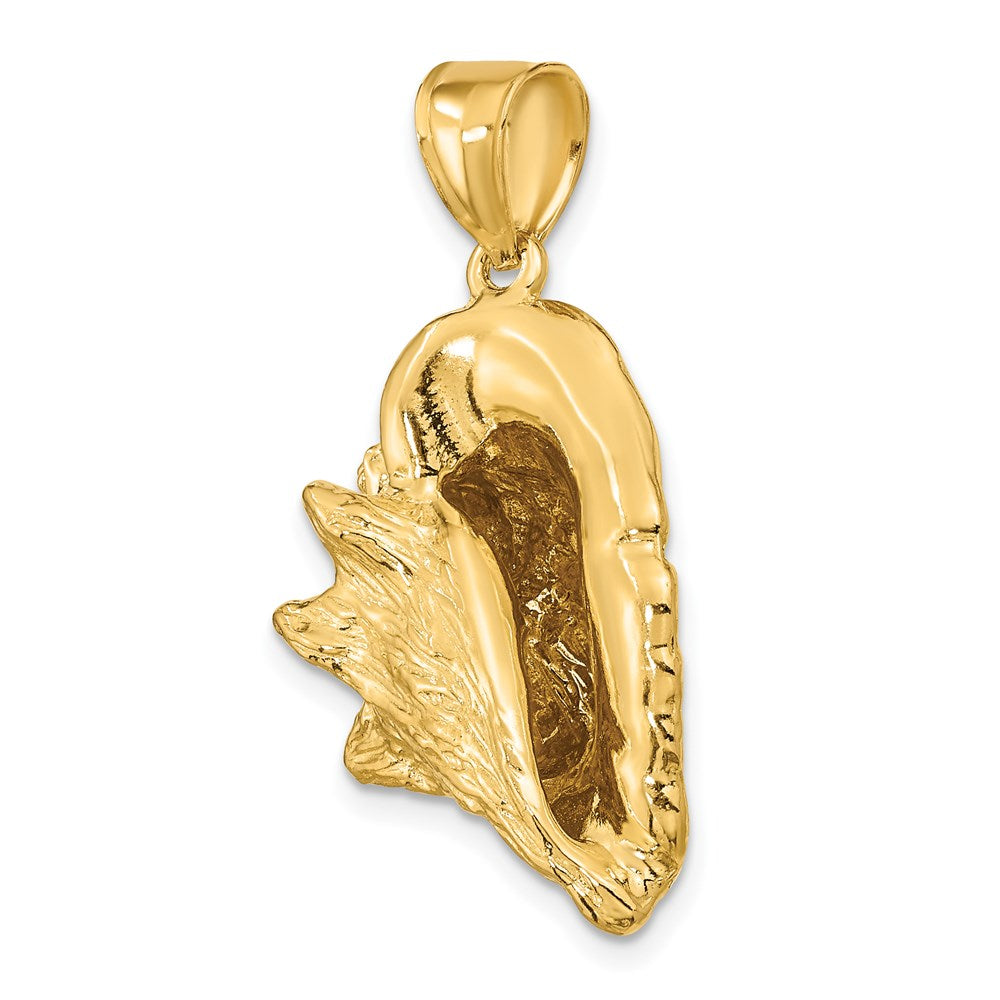 14k Yellow Gold 3-D Conch Shell Charm