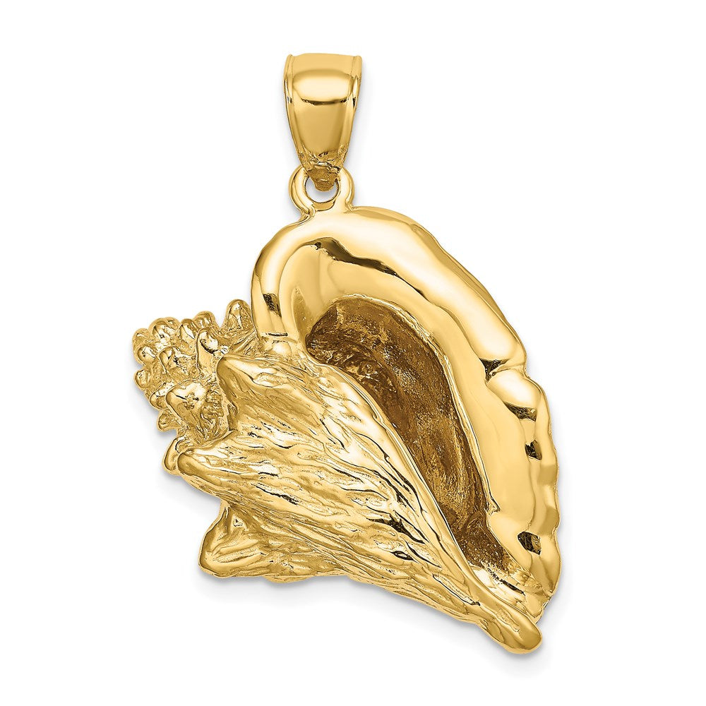 14k Yellow Gold 3-D Conch Shell Charm