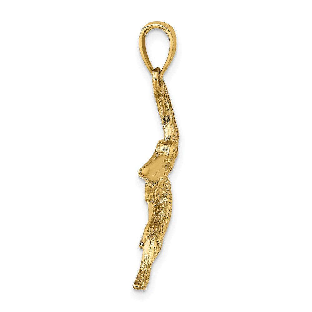 14k Yellow Gold Flying Pelican Charm