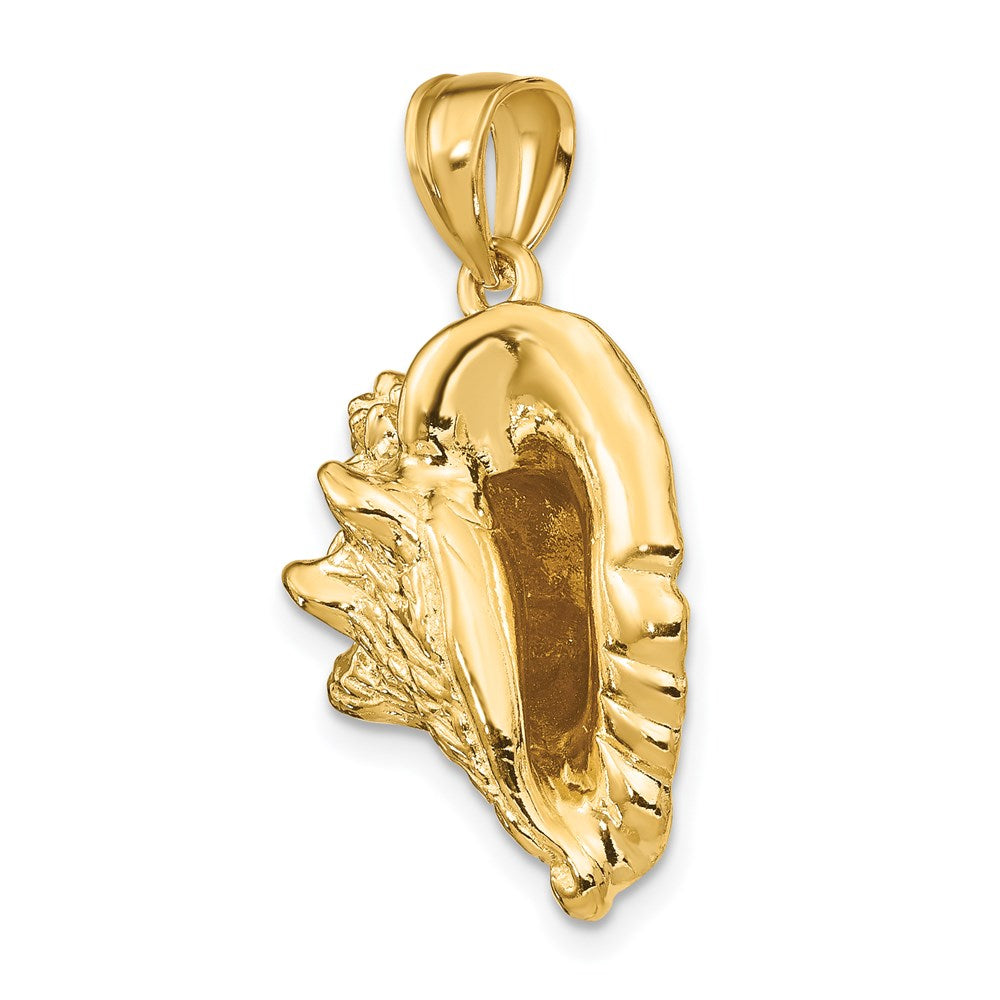 14k Yellow Gold 3-D Conch Shell Charm