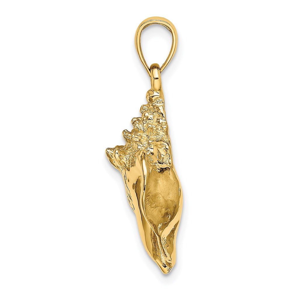 14k Yellow Gold Conch Shell Charm