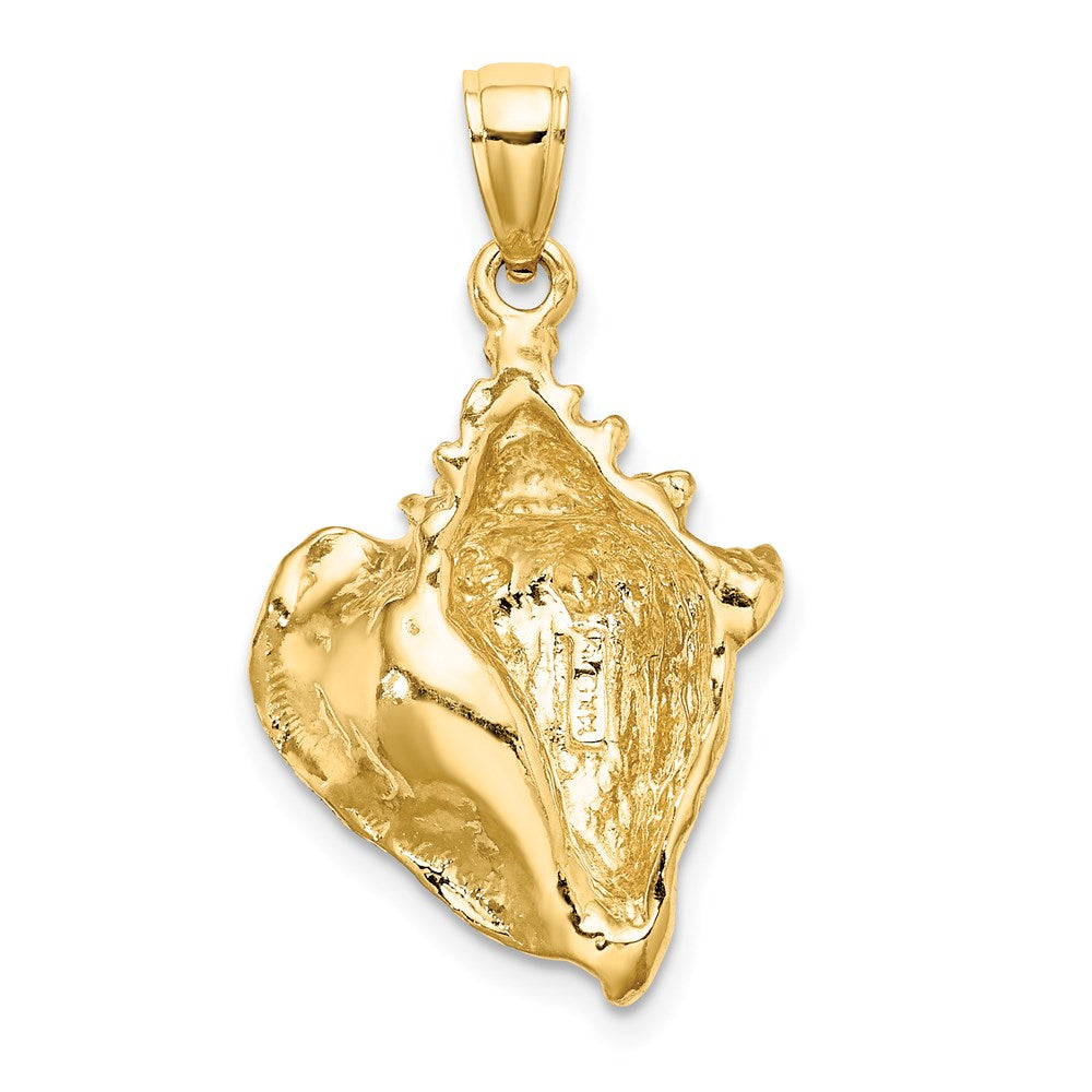 14k Yellow Gold Conch Shell Charm