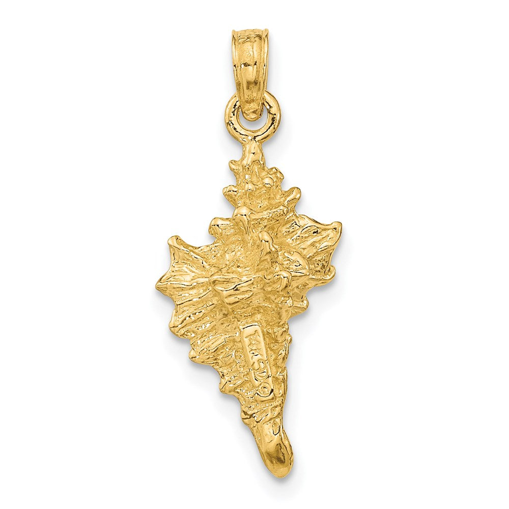 14k Yellow Gold 3-D Conch Shell Charm