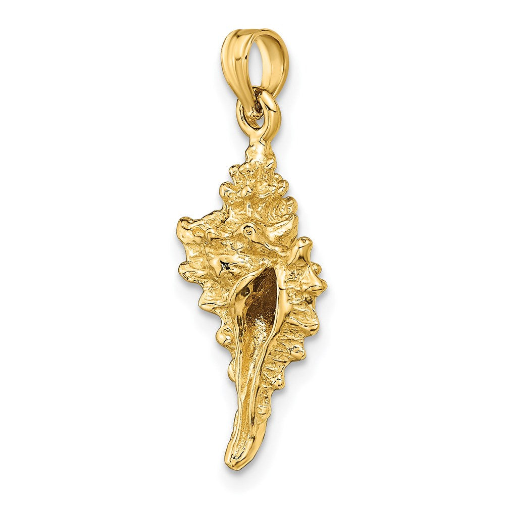 14k Yellow Gold 3-D Conch Shell Charm