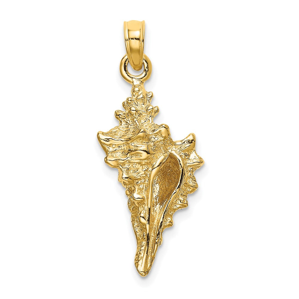 14k Yellow Gold 3-D Conch Shell Charm