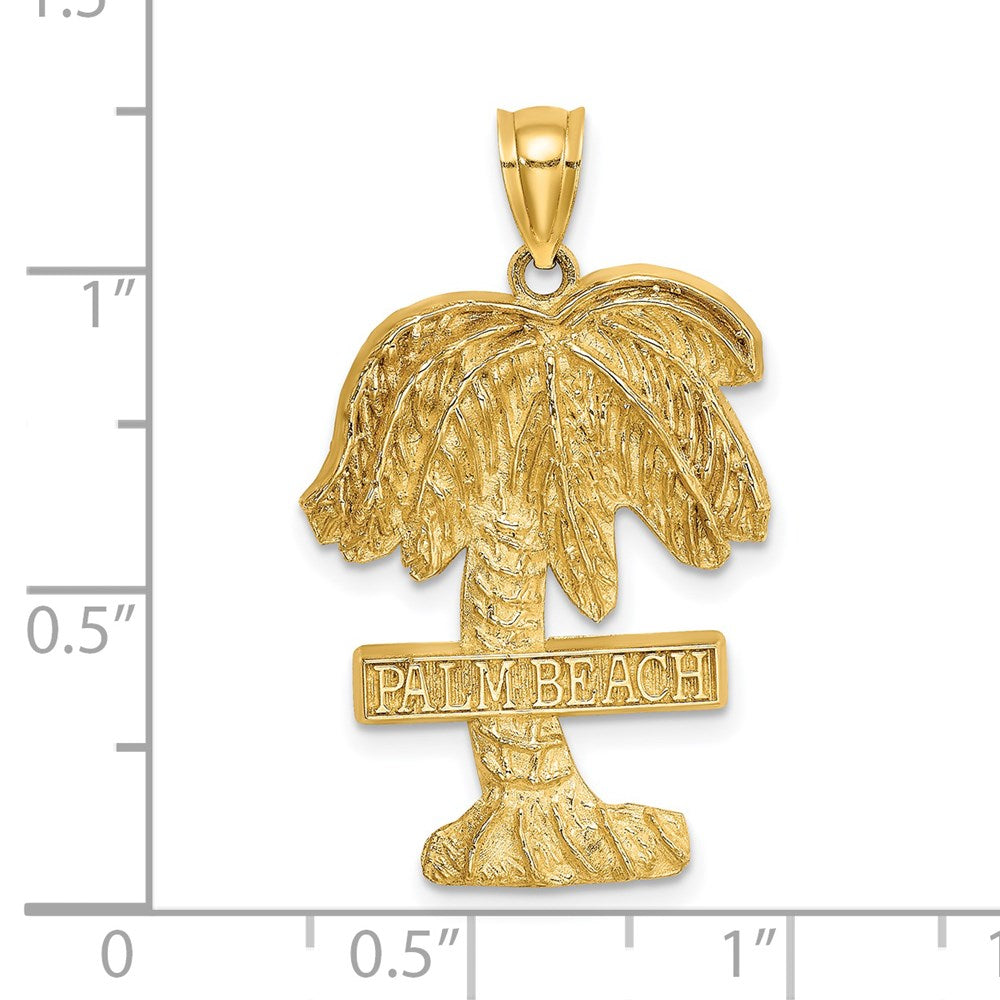 14k Yellow Gold PALM BEACH Palm Tree Charm