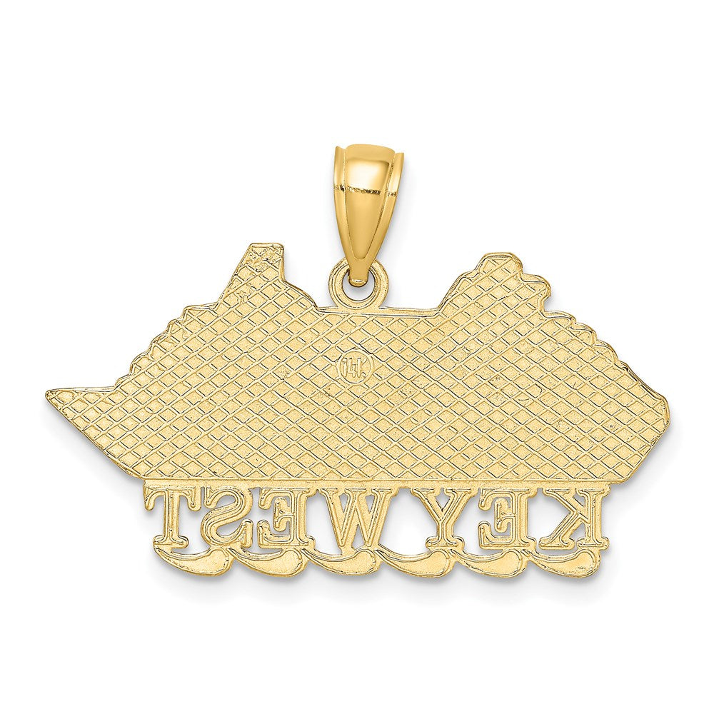 14k Yellow Gold KEY WEST Cruise Ship Charm