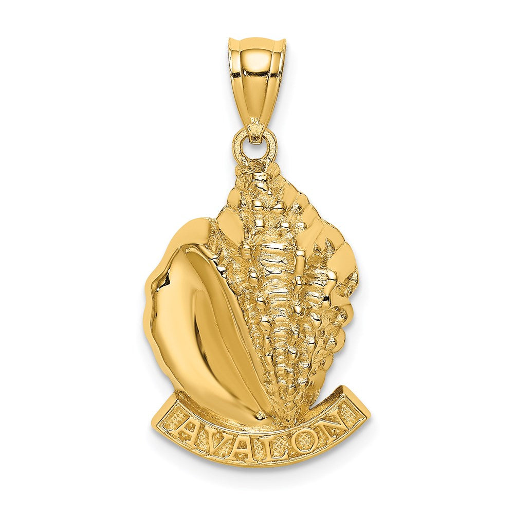 14k Yellow Gold AVALON Conch Shell Charm