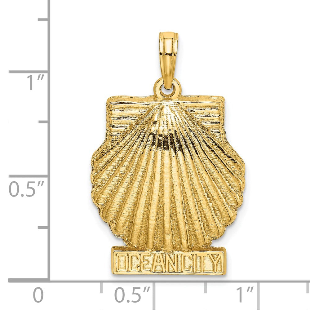 14k Yellow Gold OCEAN CITY Scallop Shell Charm