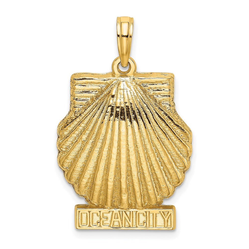 14k Yellow Gold OCEAN CITY Scallop Shell Charm