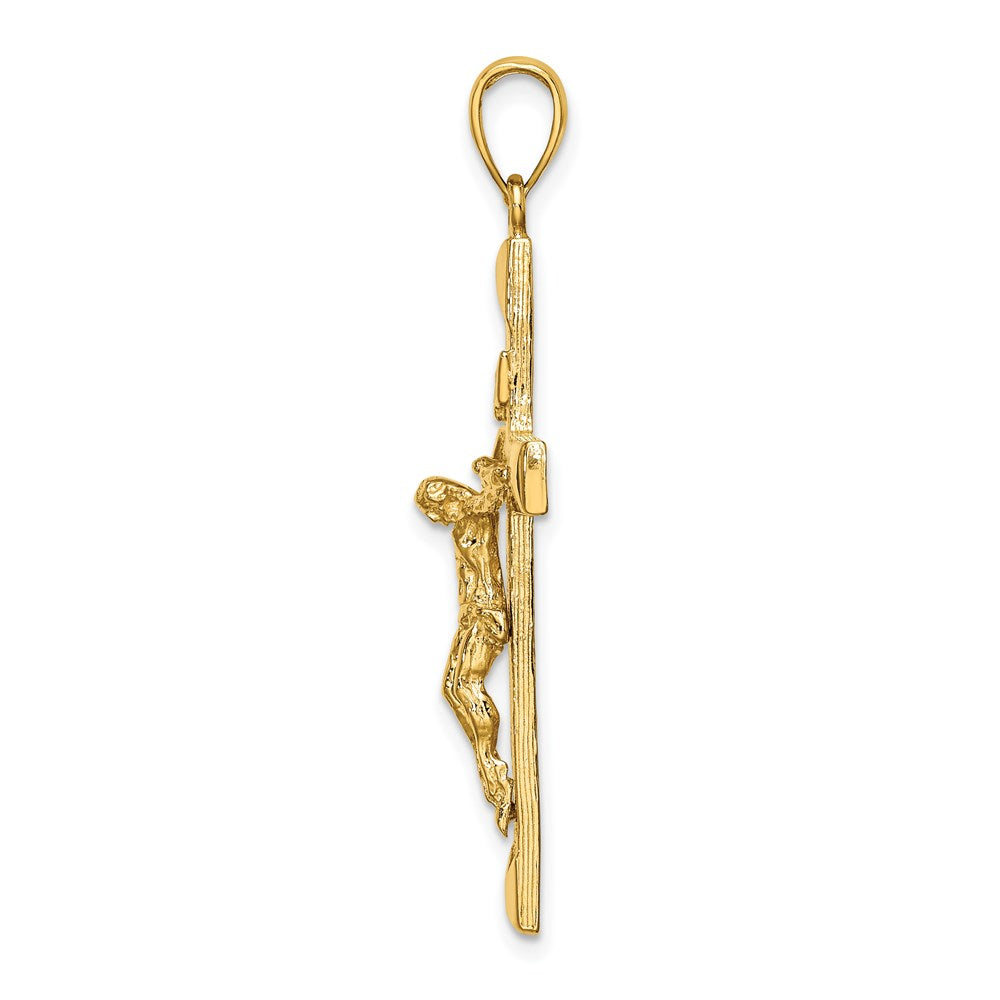 14k Yellow Gold Crucifix Charm