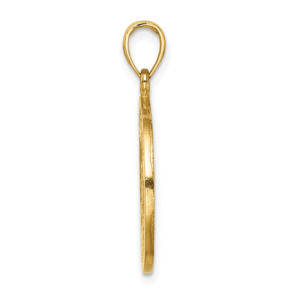 14k Yellow Gold ST. LUCIA Twin Pitons Charm