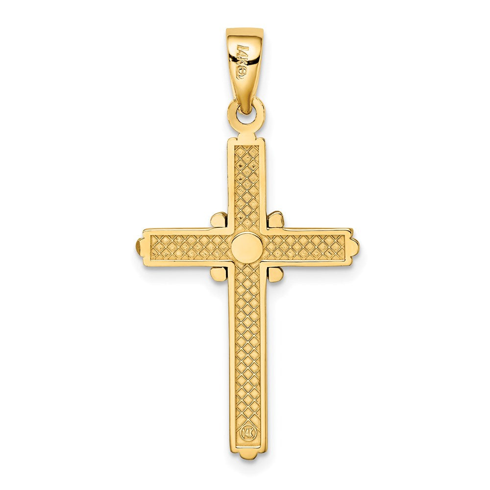 14k Two-tone Gold X Center Charm