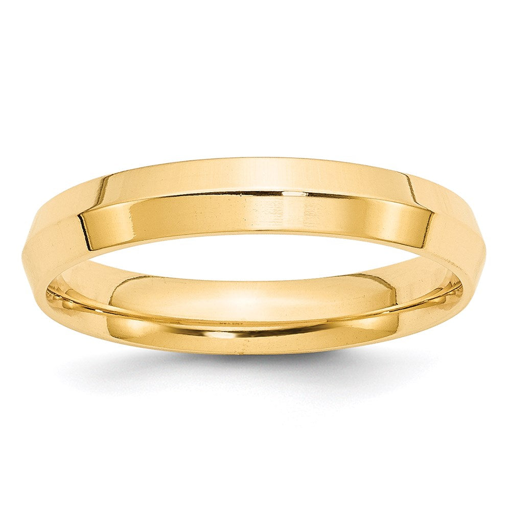 Solid 18K Yellow Gold 4mm Knife Edge Comfort Fit Men's/Women's Wedding Band Ring Size 11.5