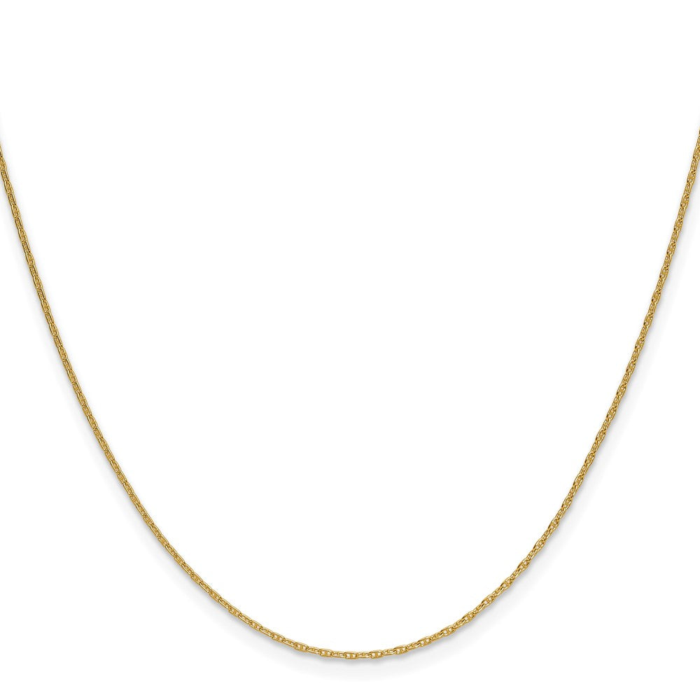 14K Yellow Gold 1.05mm Mariners Link Chain Necklace