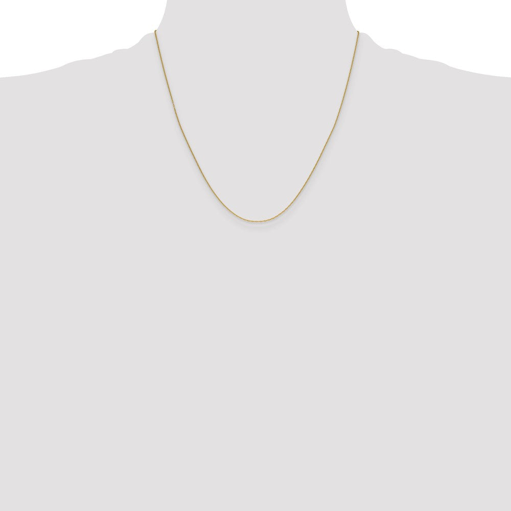 14K Yellow Gold 1.05mm Mariners Link Chain Necklace