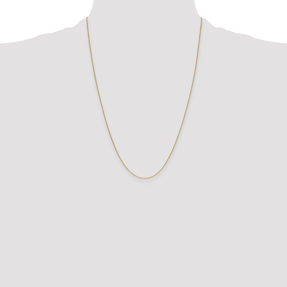 14K Yellow Gold 1.05mm Mariners Link Chain Necklace