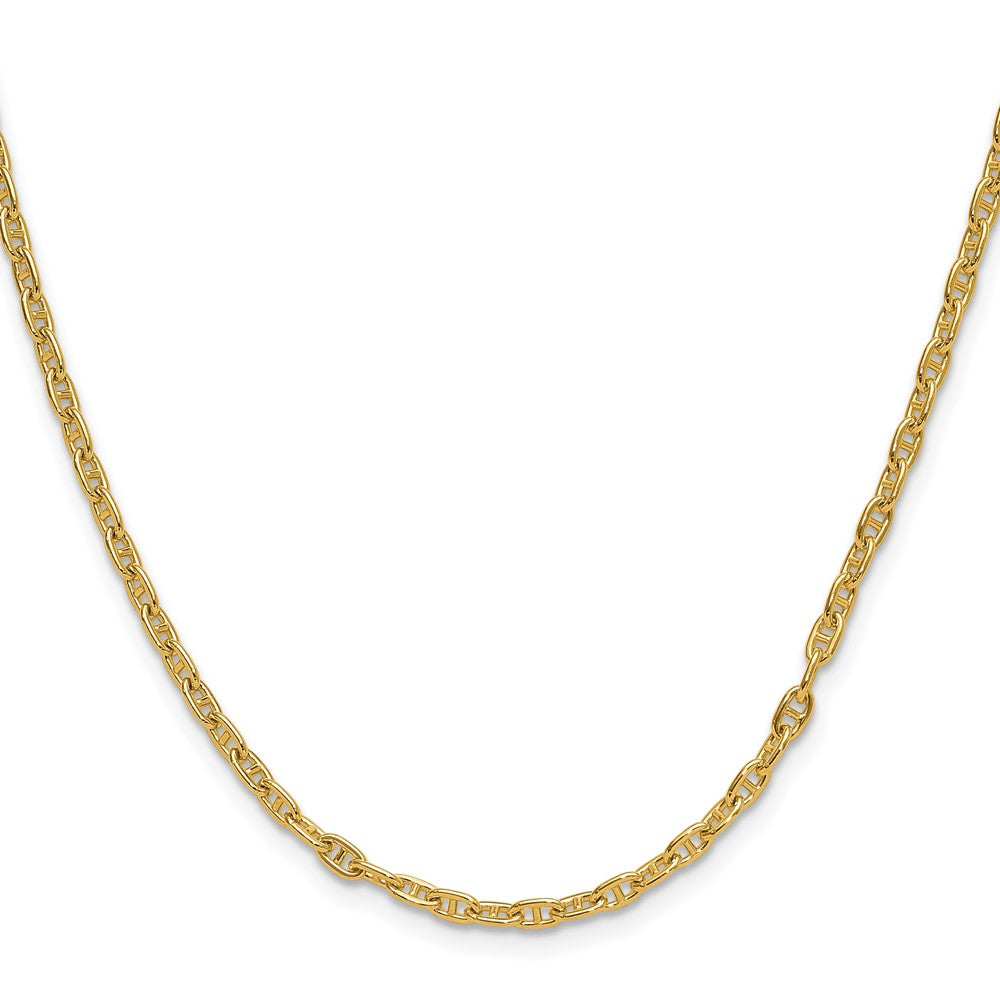 Solid 14K Yellow Gold 3.0mm Mariners Link Chain nan