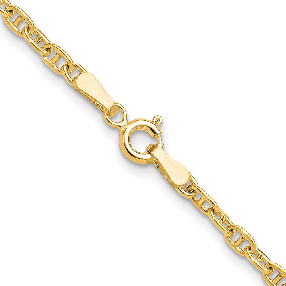 Solid 14K Yellow Gold 3.0mm Mariners Link Chain nan