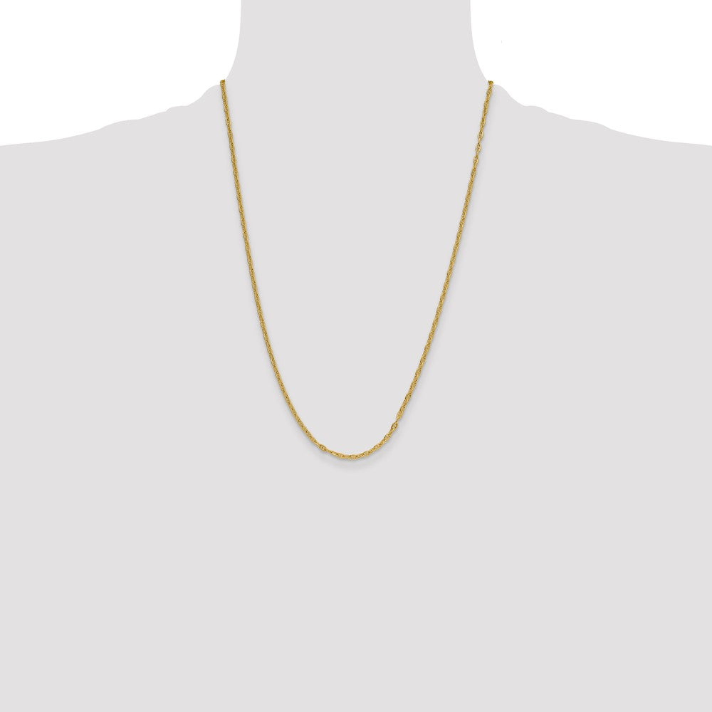 Solid 14K Yellow Gold 3.0mm Mariners Link Chain nan