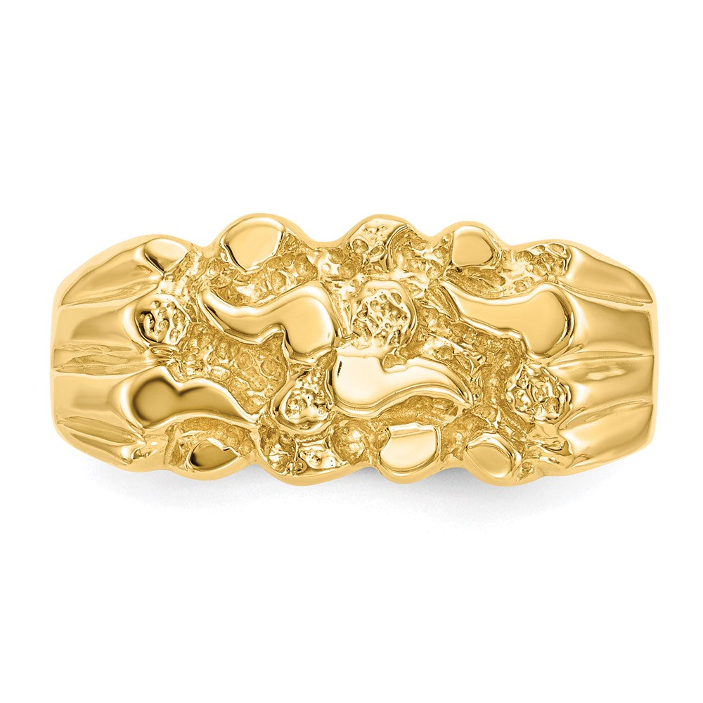 14K Yellow Gold Nugget Ring