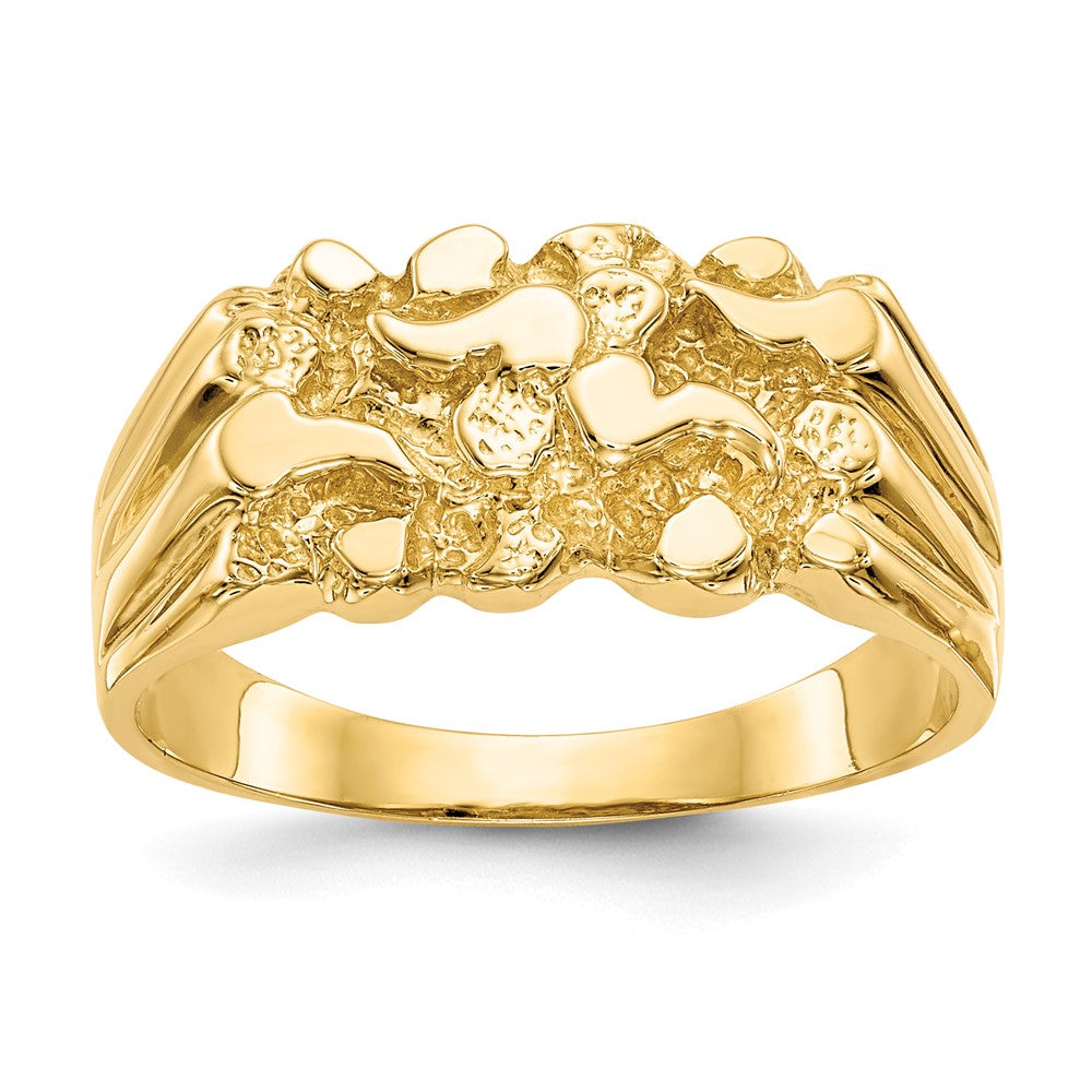 14K Yellow Gold Nugget Ring