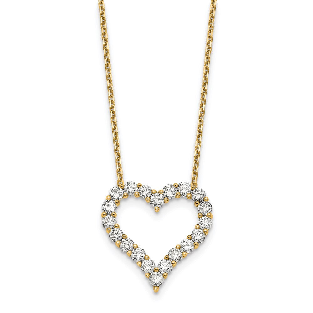 14k yellow gold true origin lab grown real diamond vs si d e f heart pendant necklace pm1001 200 yld