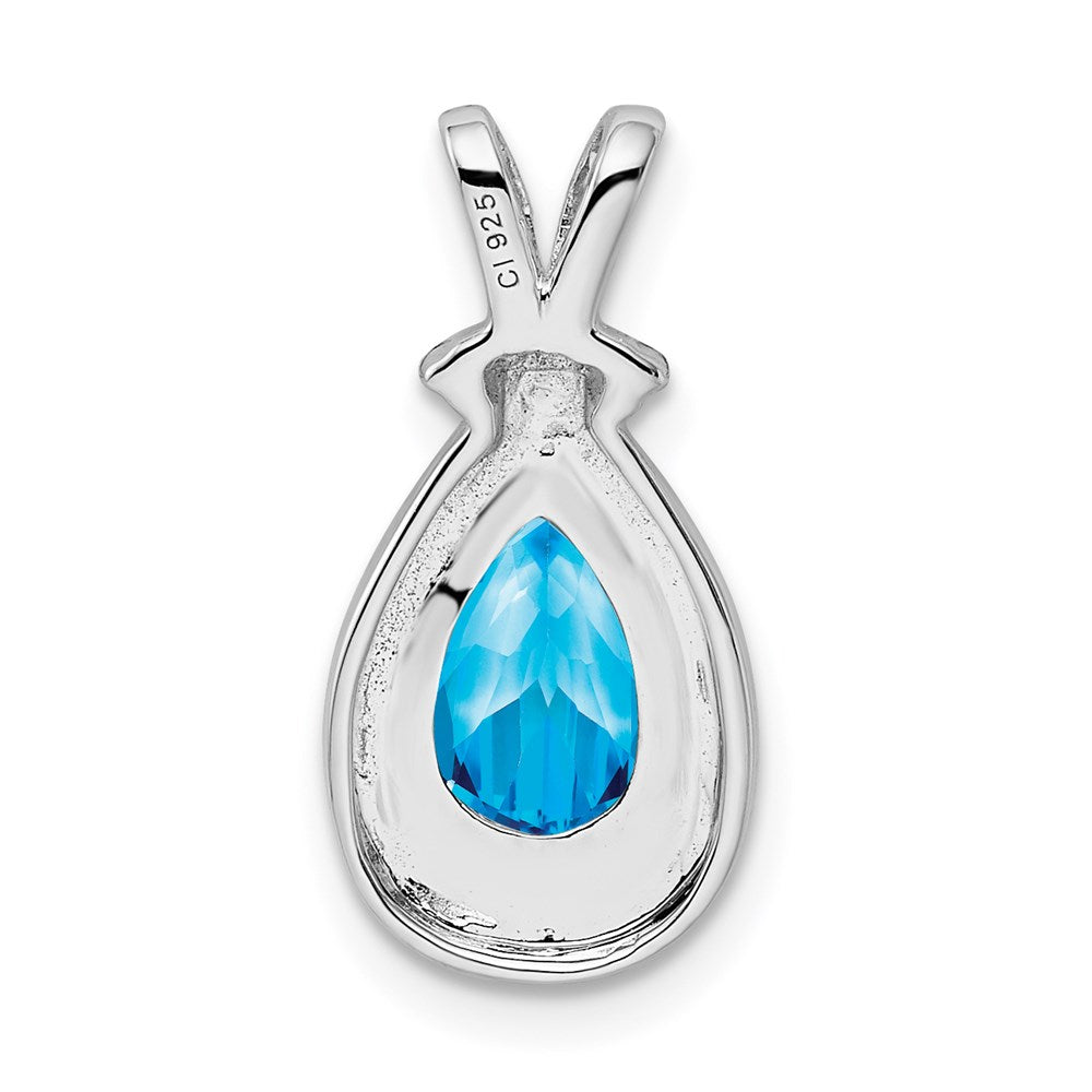 Sterling Silver Blue Topaz Pendant