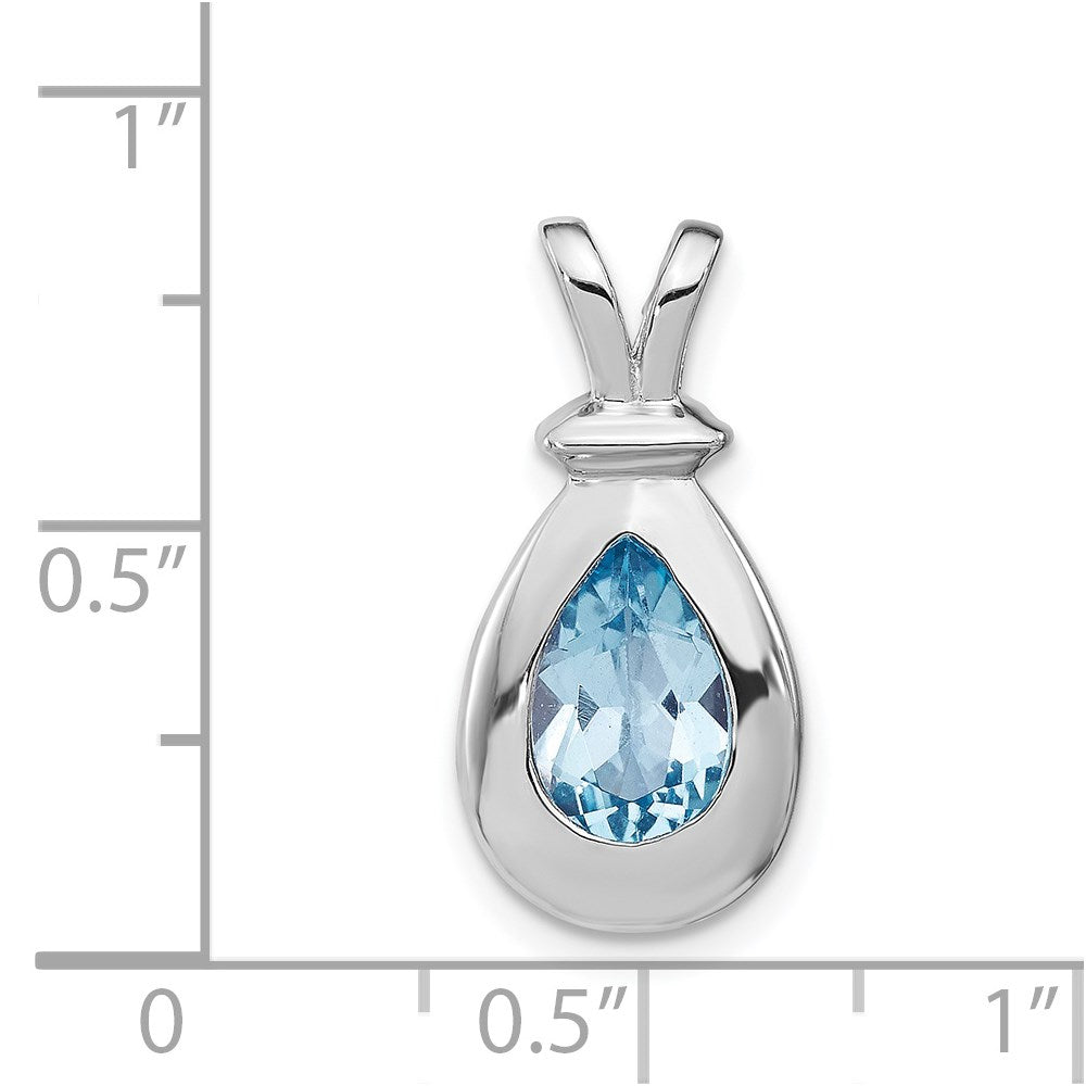 Sterling Silver Blue Topaz Pendant