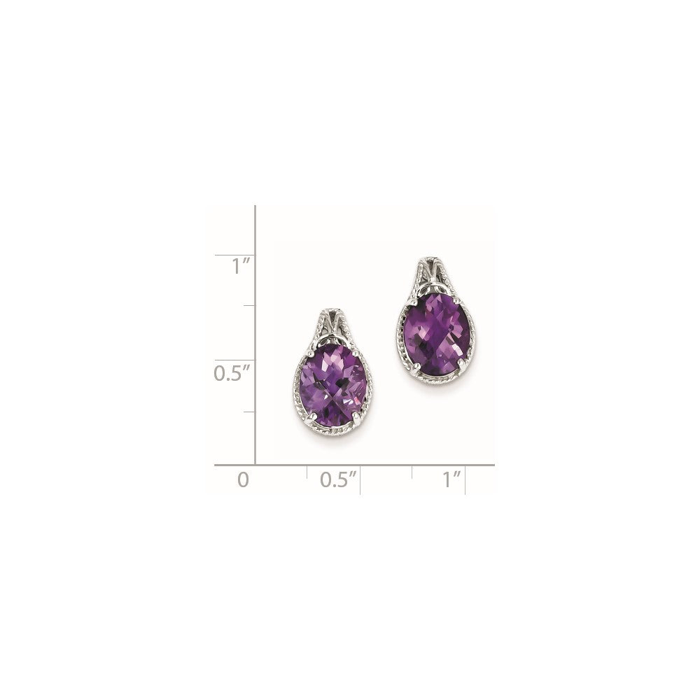 Sterling Silver Amethyst Earrings