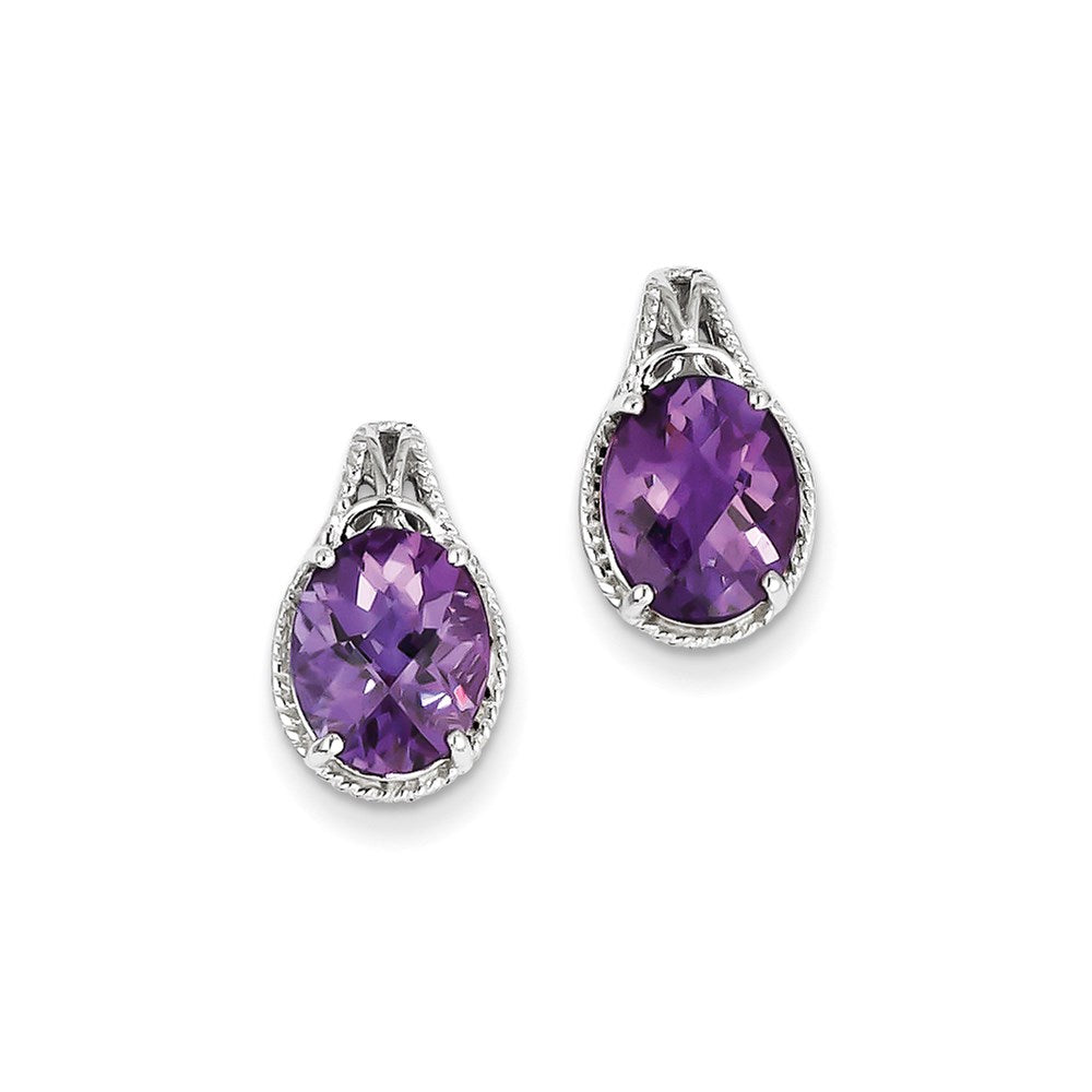 Sterling Silver Amethyst Earrings