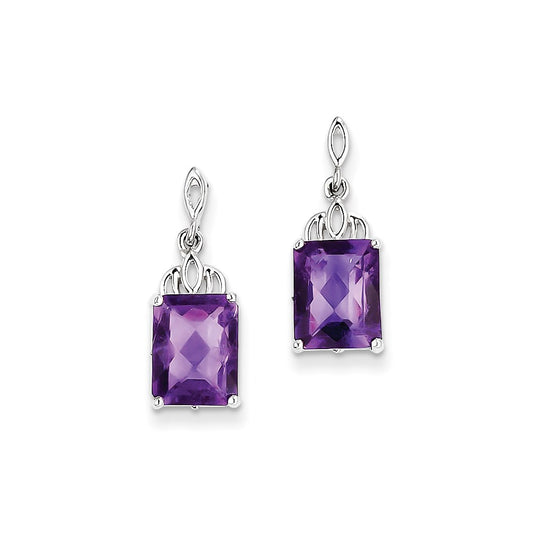 Sterling Silver Amethyst Earrings