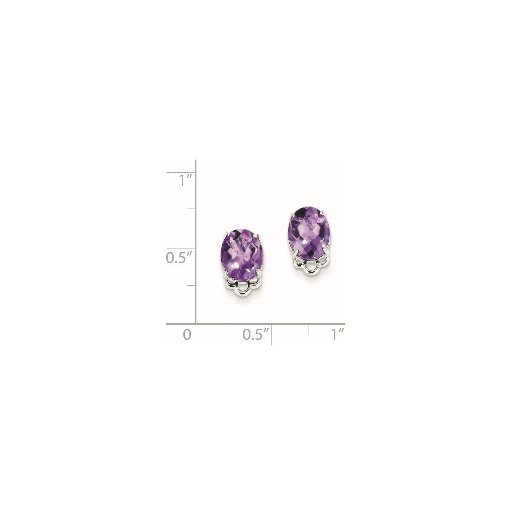 Sterling Silver Amethyst Earrings