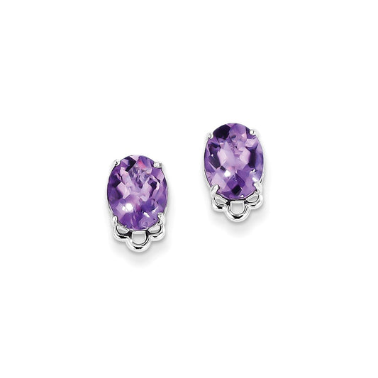 Sterling Silver Amethyst Earrings