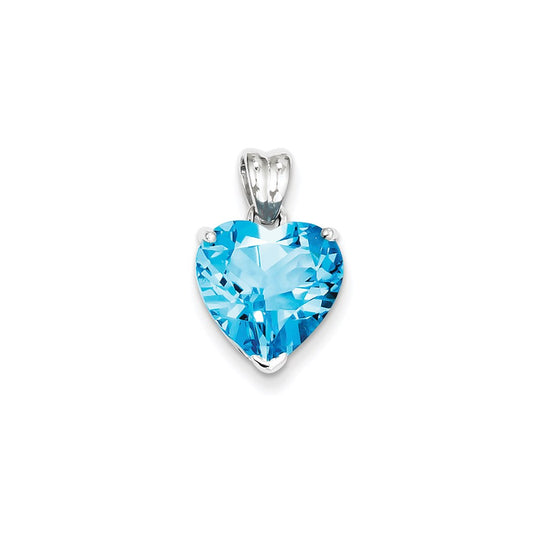 Sterling Silver Blue Topaz Pendant