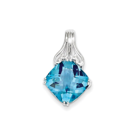 Sterling Silver Blue Topaz Pendant