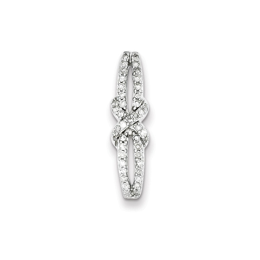 Sterling Silver Diamond Slide Pendant