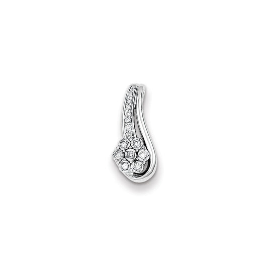 Sterling Silver Diamond Slide Pendant