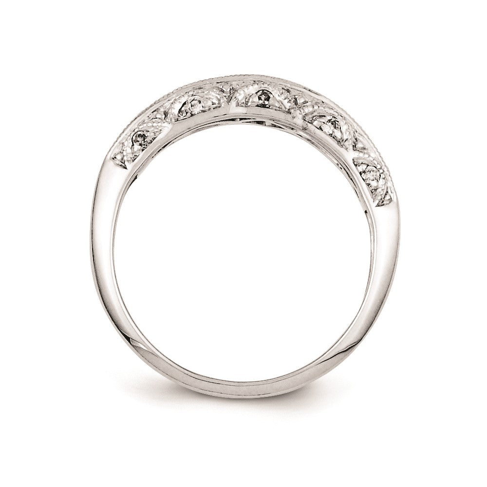 Sterling Silver Diamond Wedding Band