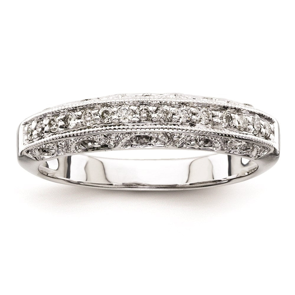 Sterling Silver Diamond Wedding Band