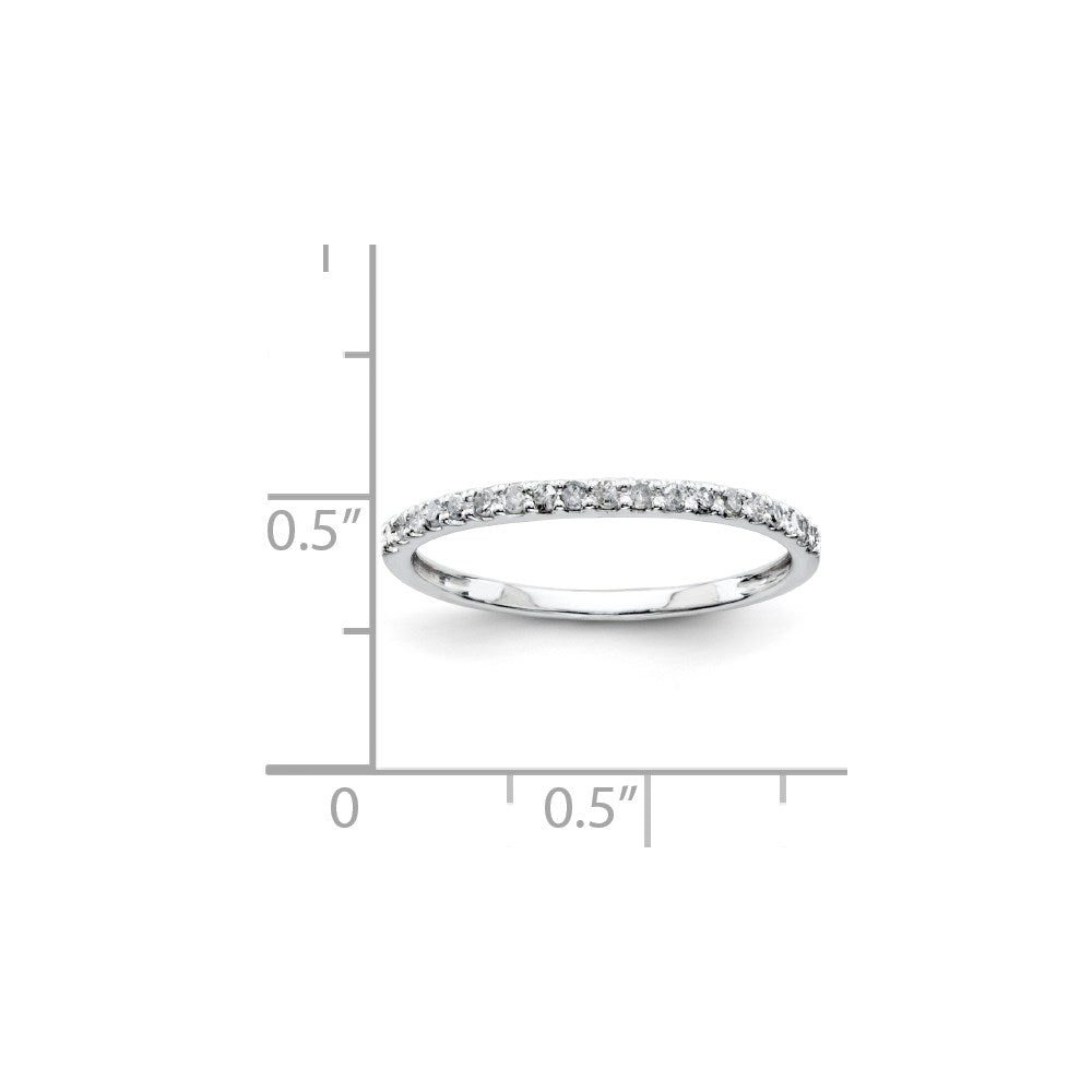 Sterling Silver Belle Amore Diamond Wedding Band